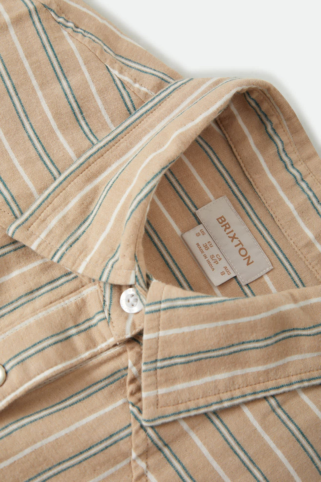 Brixton Women's Wayne Shirt - Sand Stripe - Sun Diego Boardshop
