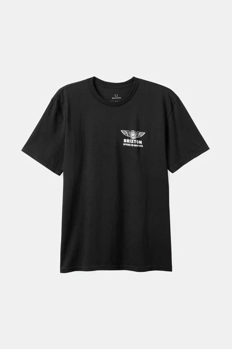 Brixton SPOKE S/S STANDARD T-SHIRT - BLACK - Sun Diego Boardshop