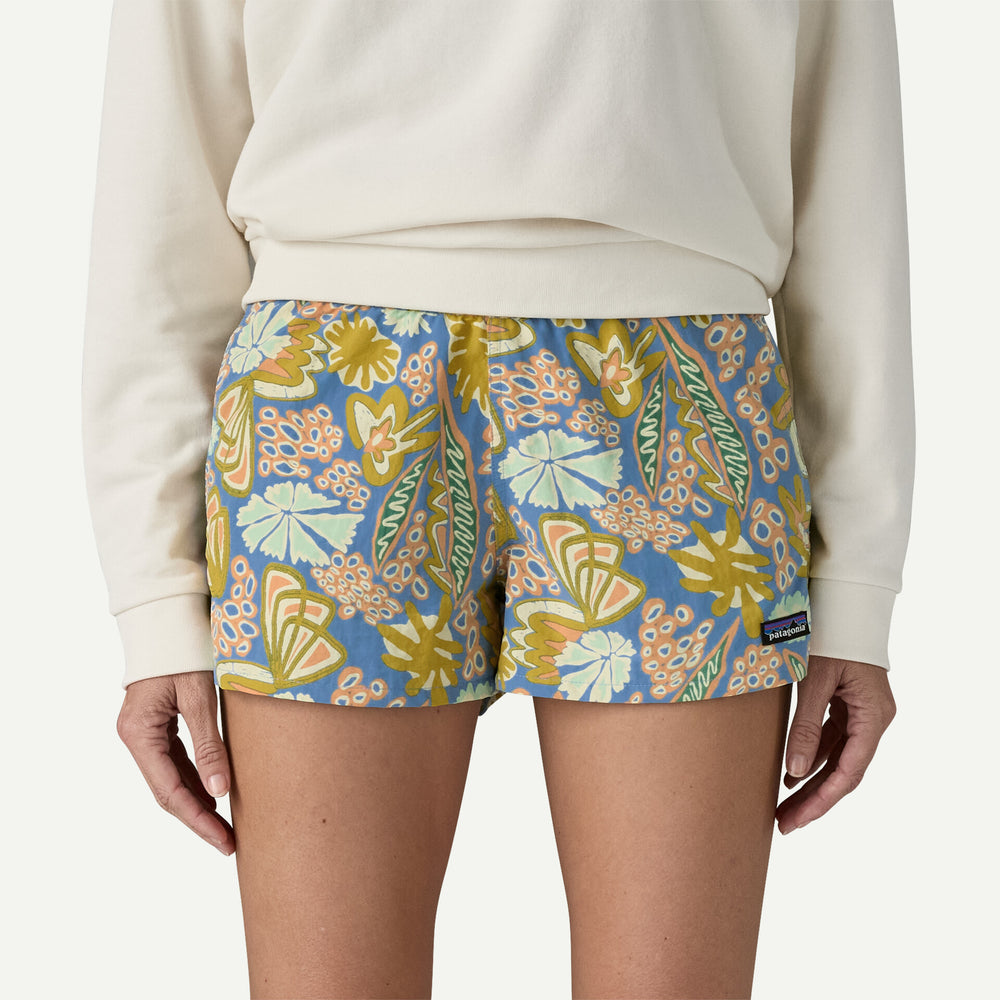 Patagonia Women's Barely Baggies 2½" Shorts - FLOURISH ABUNDANT BLUE - Sun Diego Boardshop