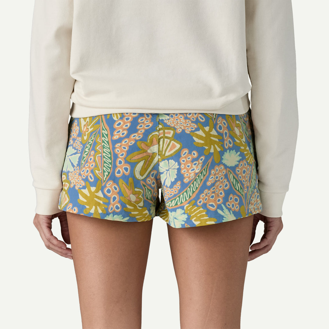 Patagonia Women's Barely Baggies 2½" Shorts - FLOURISH ABUNDANT BLUE - Sun Diego Boardshop