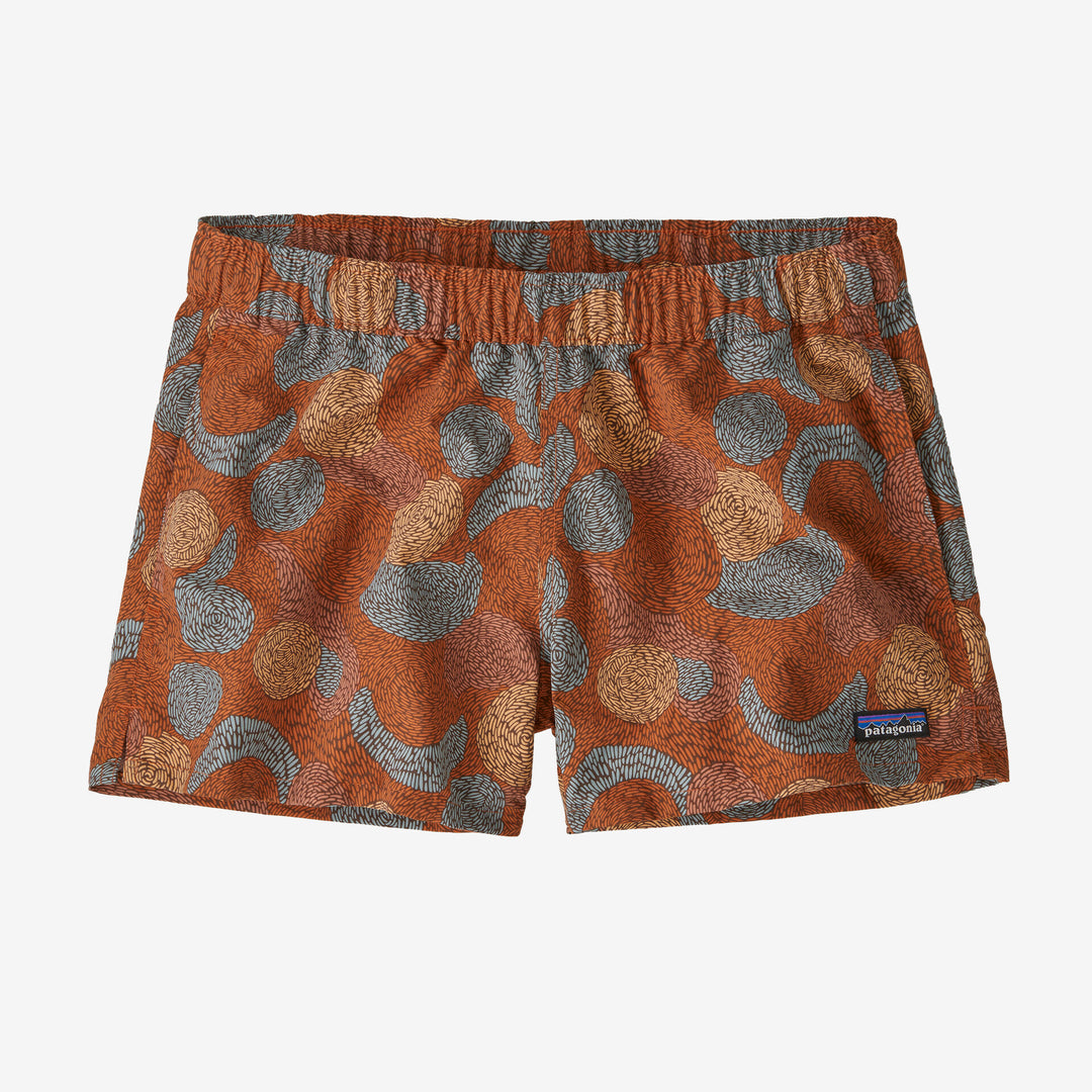 Patagonia Women's Barely Baggies 2½" Shorts - SOLAR SWIRL REDTAIL RUST - Sun Diego Boardshop