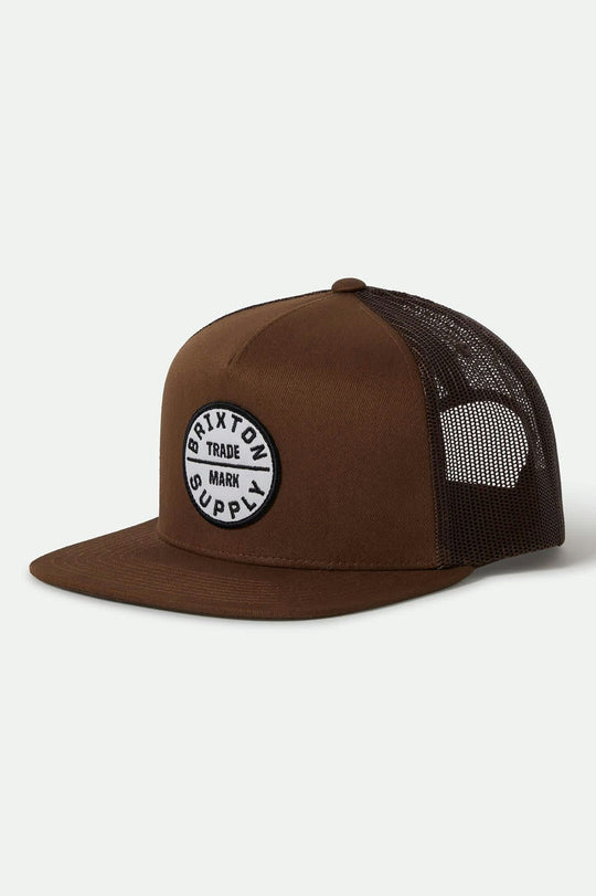 Brixton Oath Trucker Hat - PINECONE BROWN - Sun Diego Boardshop