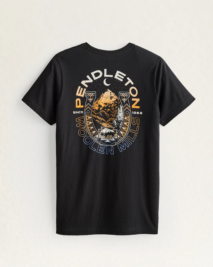 Pendleton MEN'S TWILIGHT RANCH LOGO GRAPHIC TEE - BLACK/MULTI - Sun Diego Boardshop