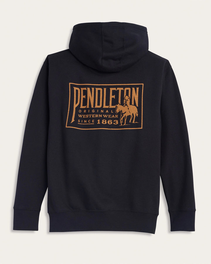 Pendleton MEN'S ORIGINAL WESTERN GRAPHIC HOODIE - BLACK/GOLD - Sun Diego Boardshop