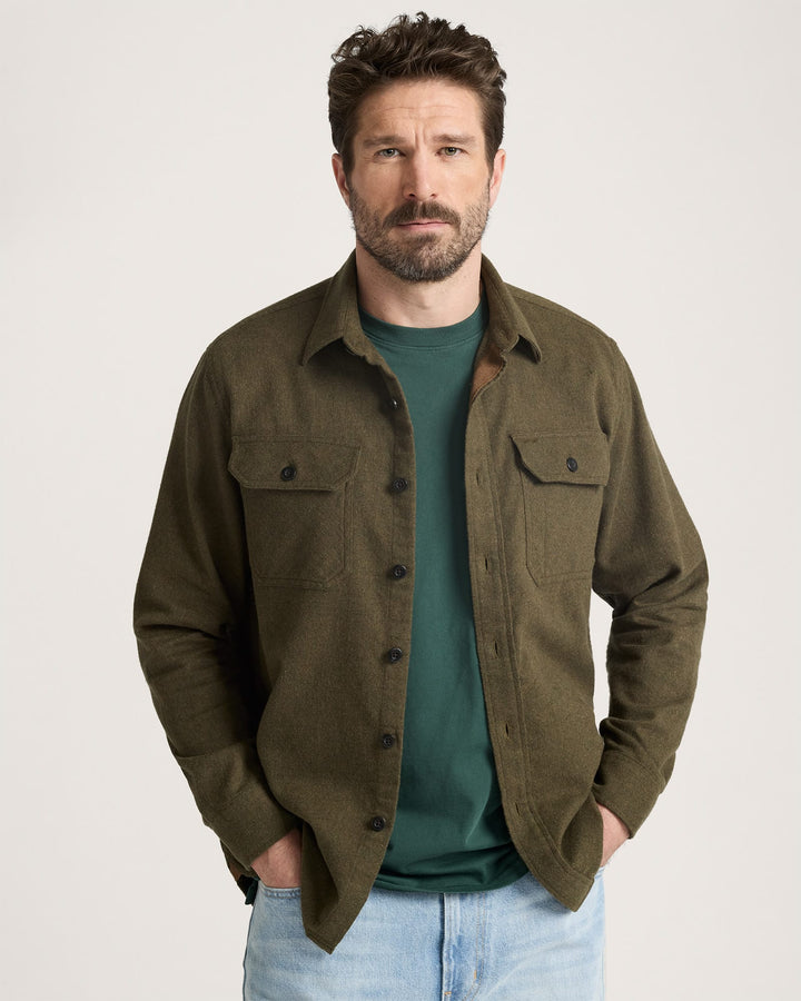 Pendleton Burnside Cotton Flannel Shirt - Forest Green Heather - Sun Diego Boardshop