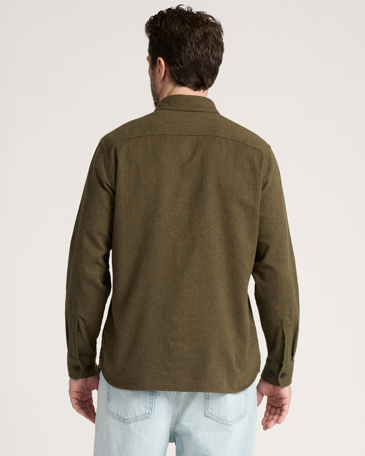 Pendleton Burnside Cotton Flannel Shirt - Forest Green Heather - Sun Diego Boardshop