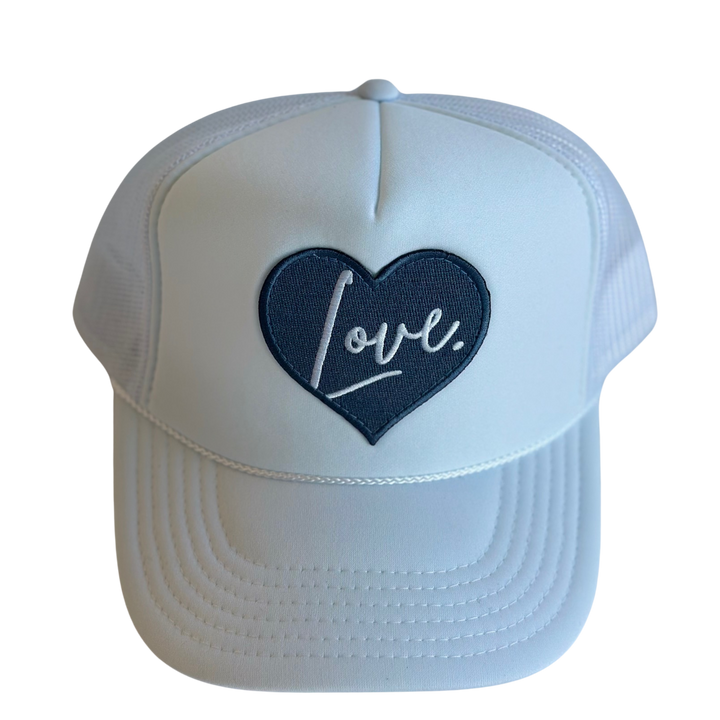 Local Beach Love Patch Trucker Hat - WHITE - Sun Diego Boardshop