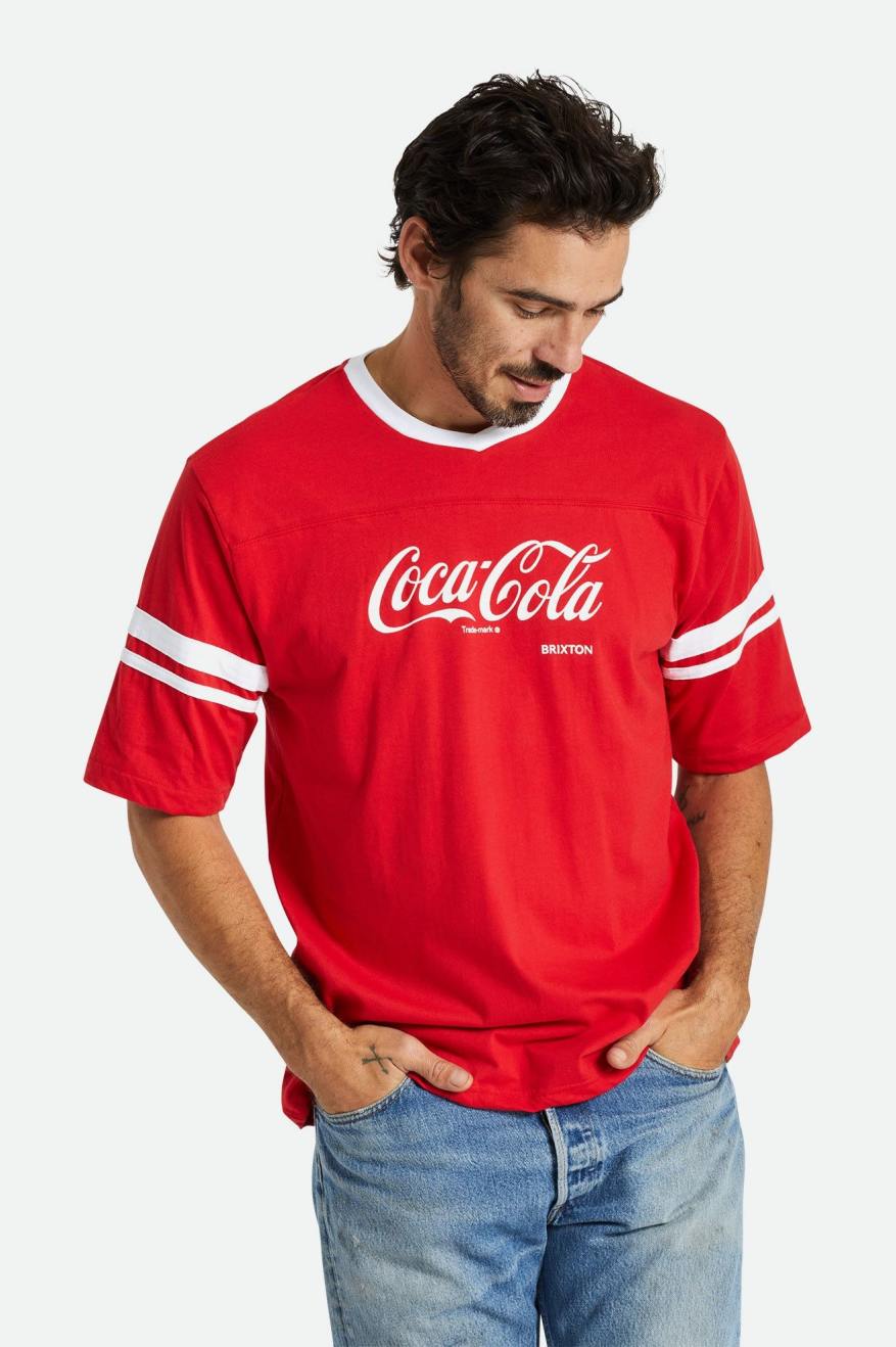 Coca-Cola Classic Football Tee - Coke Red - Sun Diego Boardshop