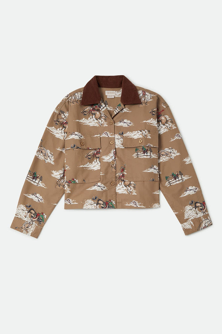 Brixton Women's Utopia Overshirt - Mid Century Cowboy Print - Sun Diego Boardshop