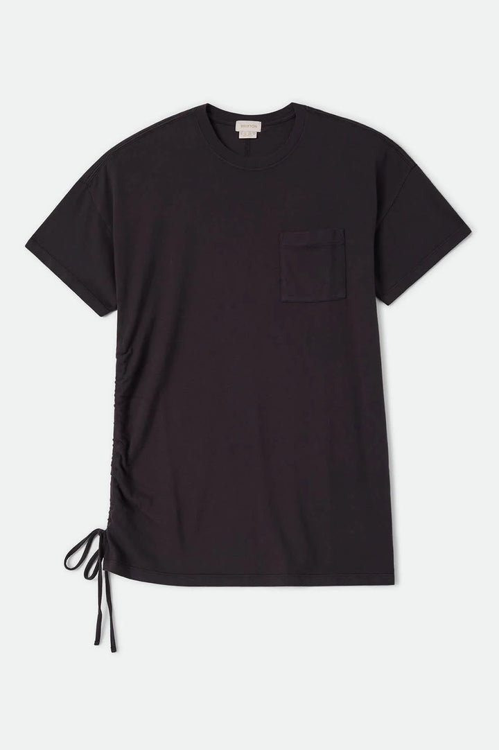 Brixton Women's Carefree Organic Garment Dye T-Shirt Dress - Black - Sun Diego Boardshop