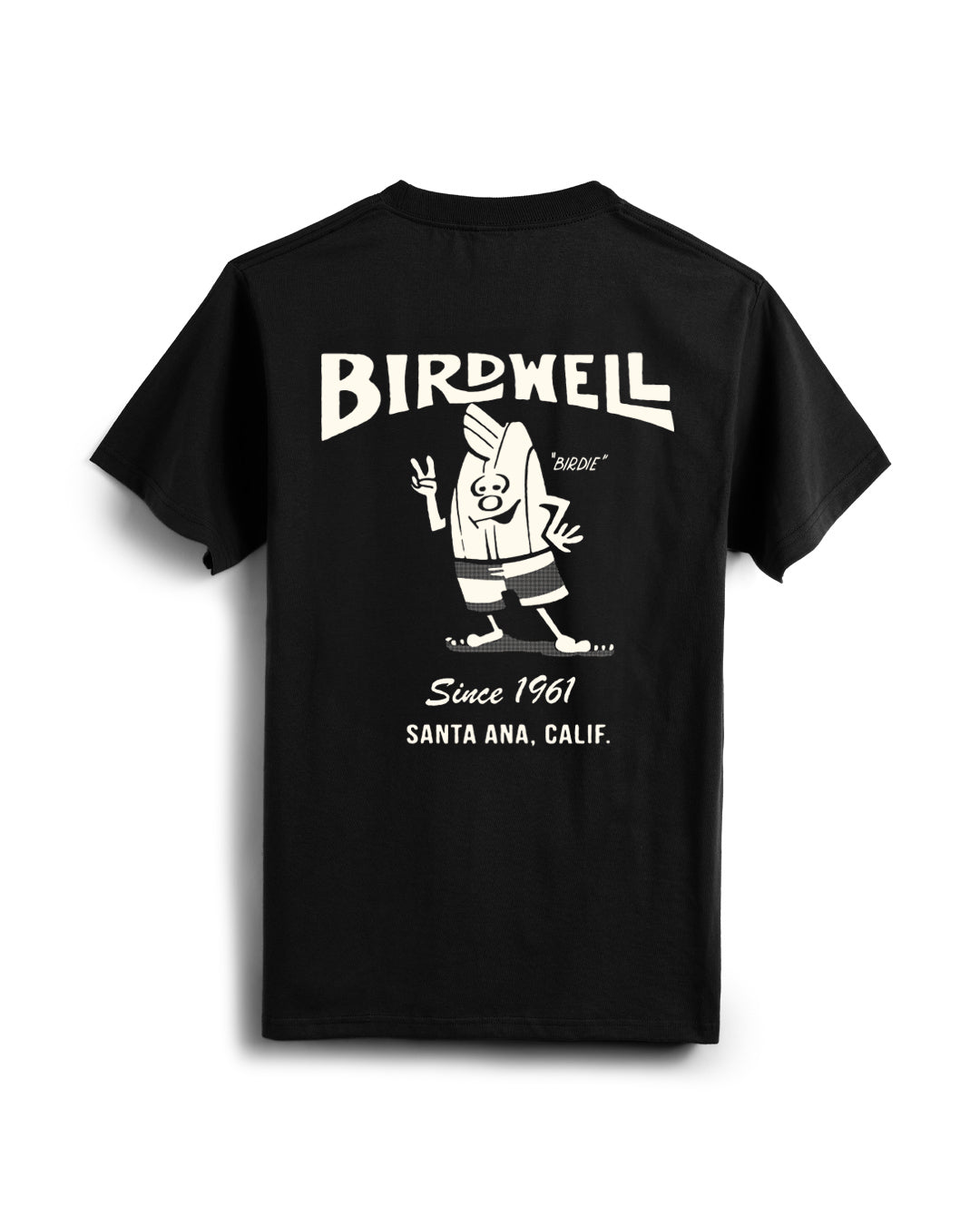 Birdwell '61 T-Shirt - BLACK - Sun Diego Boardshop