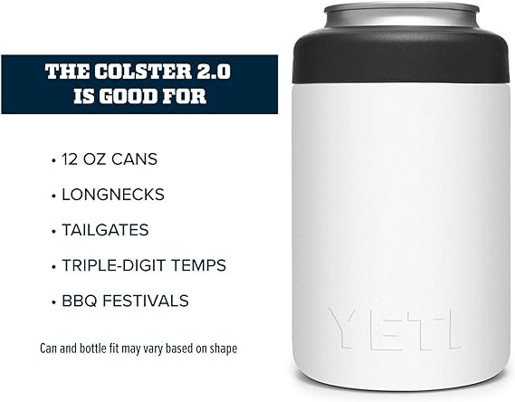 Yeti 12 Oz Colster Slim Can Cooler - White – Sun Diego Boardshop