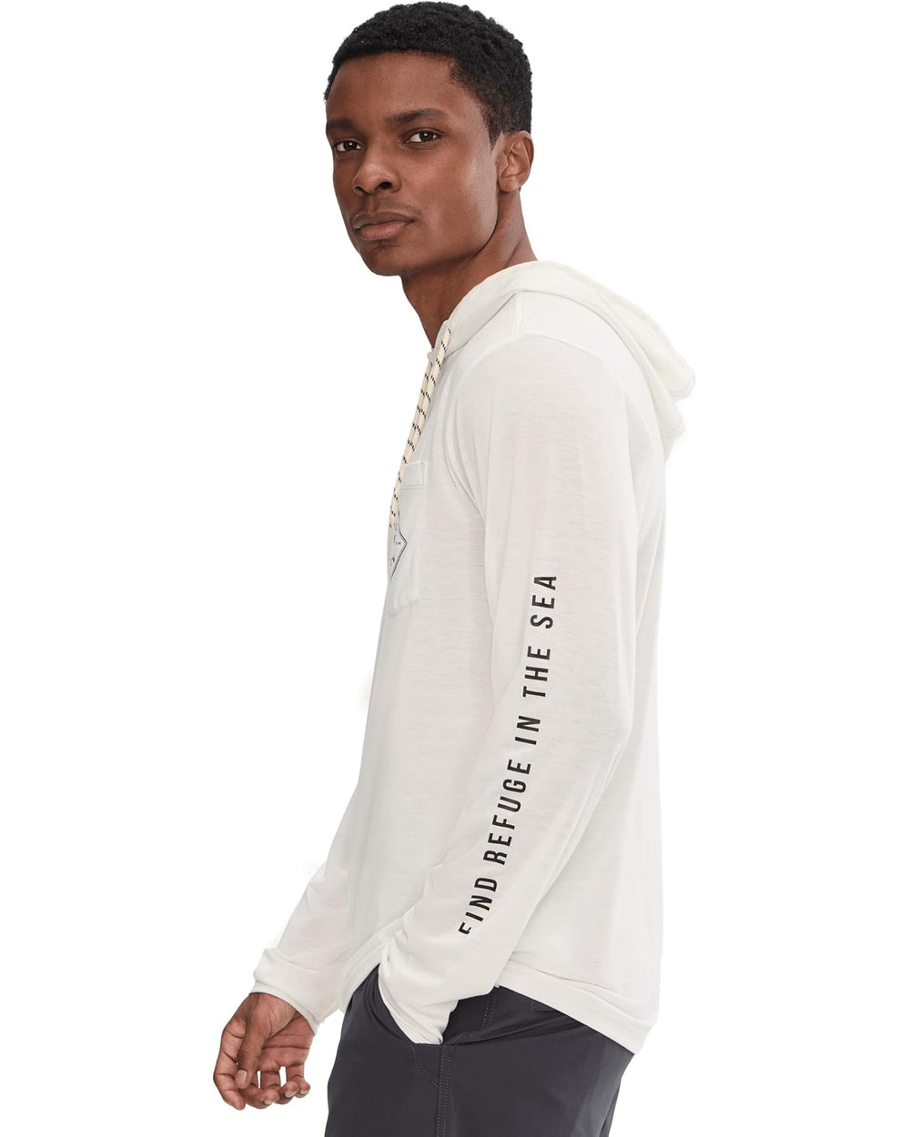 Salty Crew Tippet Pocket Uv Hoodie Sun Shirt - White - Sun Diego Boardshop