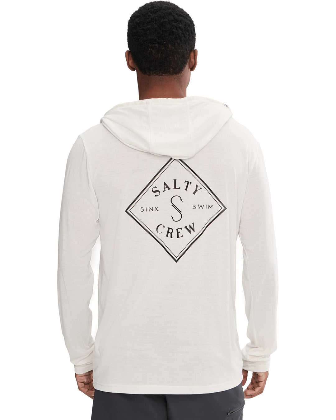 Salty Crew Tippet Pocket Uv Hoodie Sun Shirt - White - Sun Diego Boardshop