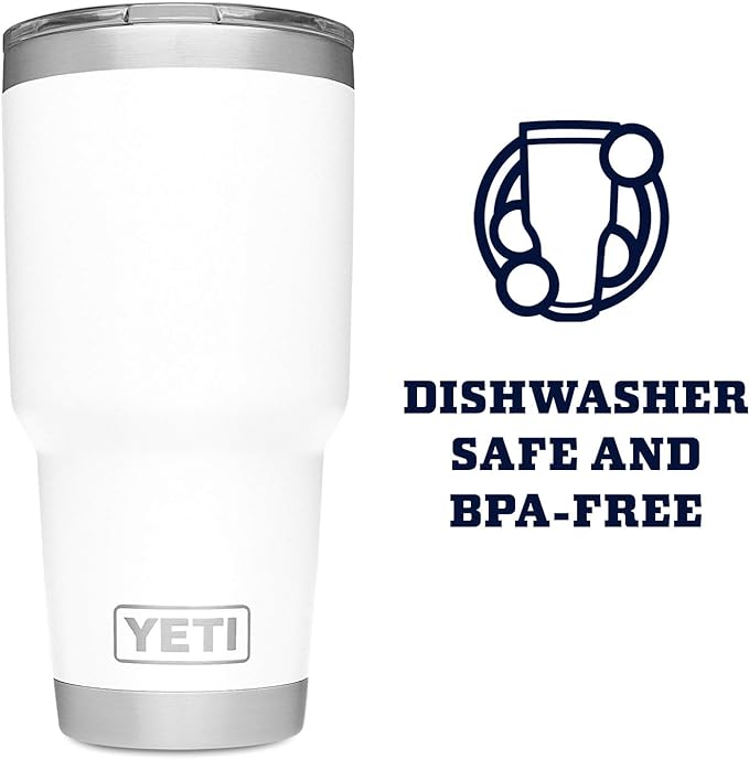Yeti Rambler 30oz Travel Mug - White - Sun Diego Boardshop