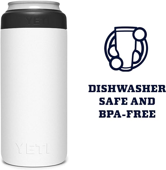 Yeti 12 Oz Colster Slim Can Cooler - White - Sun Diego Boardshop