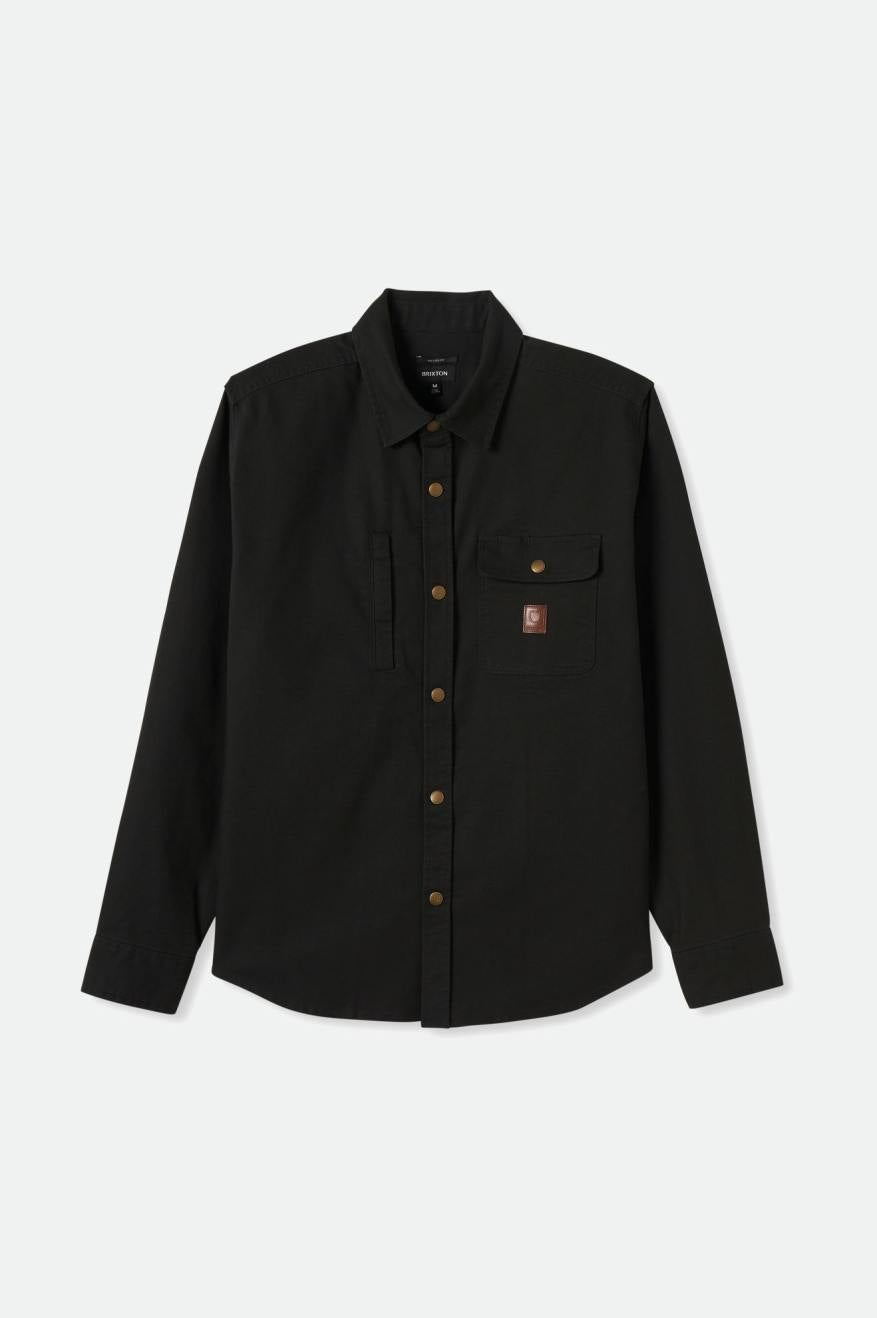 Builders Stretch L/S Overshirt - Washed Black - Sun Diego Boardshop