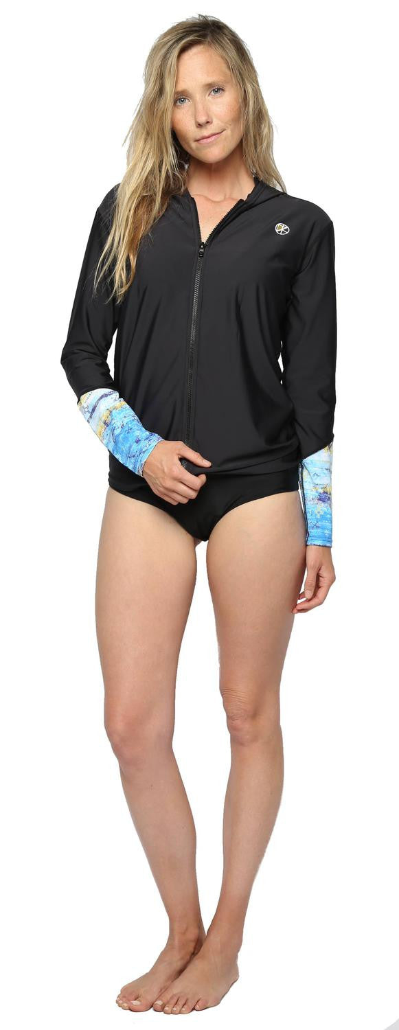 KASSIA+SURF Of Earth Front Zip Oversized Hoodie - Sun Diego Boardshop