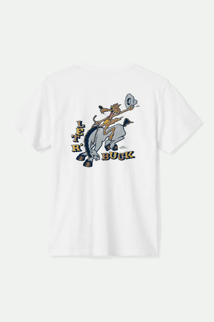 Brixton Buck Club Short Sleeve Standard T-Shirt - White