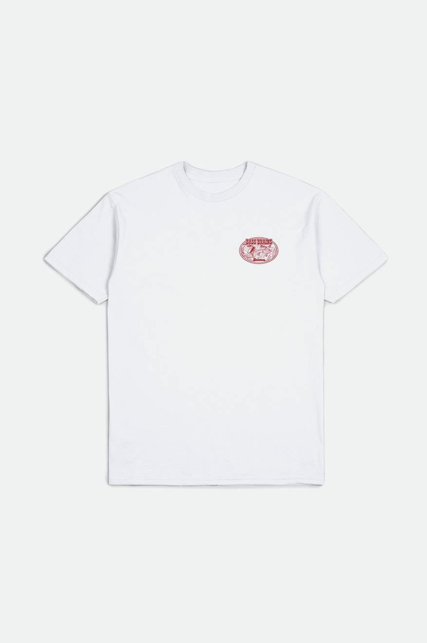 Bass Brains Swim S/S Standard Tee - White - Sun Diego Boardshop