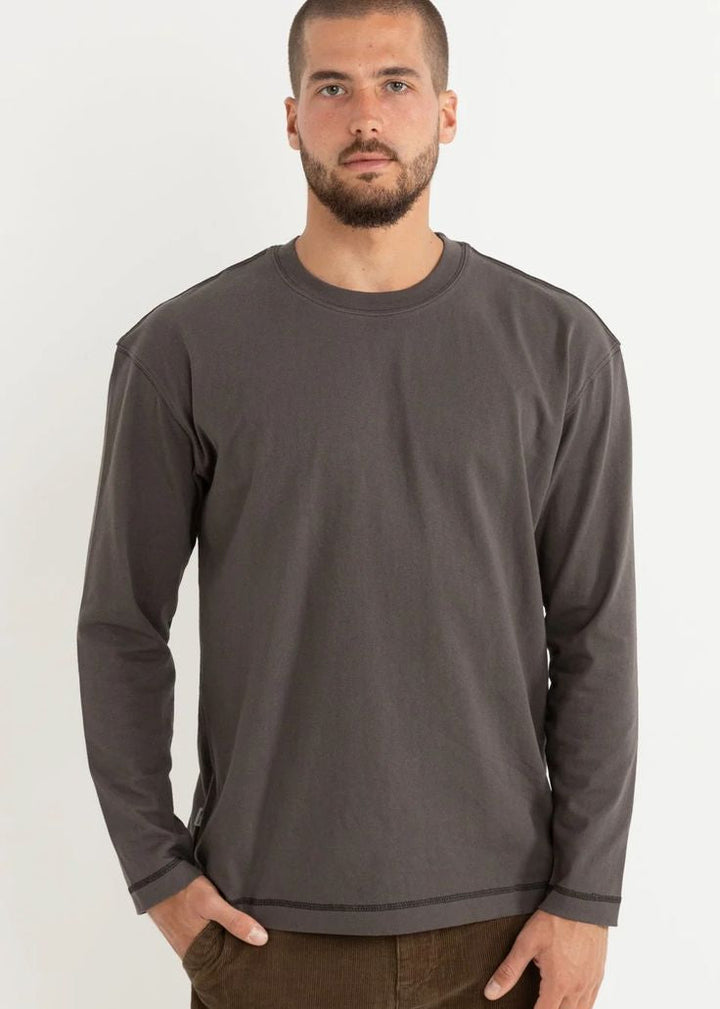 Rhythm Larry Vintage Long Sleeve T-Shirt - Vintage Black