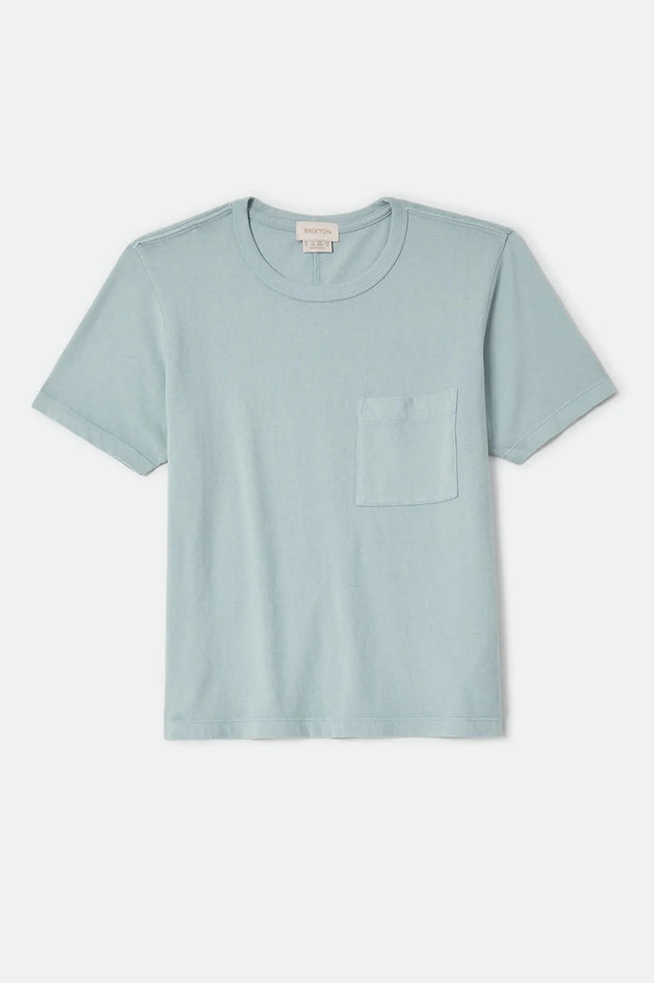 Brixton Women's Carefree Organic Garment Dye Perfect T-Shirt - Sea Grass - Sun Diego Boardshop