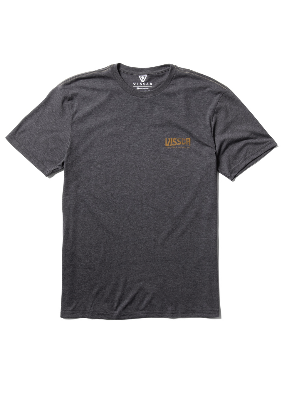 Vissla Segara Comp Lite Eco Performance Tee - BLACK HEATHER - Sun Diego Boardshop