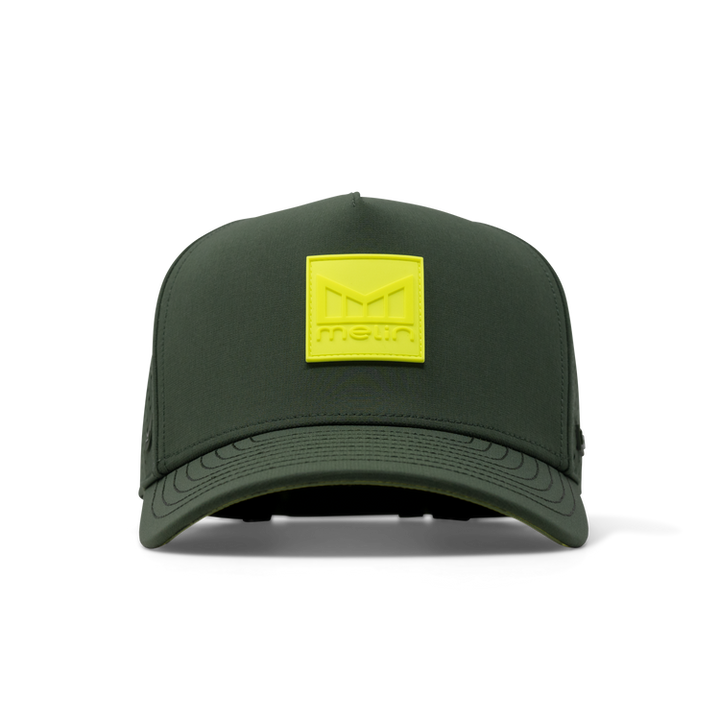 Melin Odysea Stacked Hydro Performance Snapback Hat - Khaki/Kombu Green