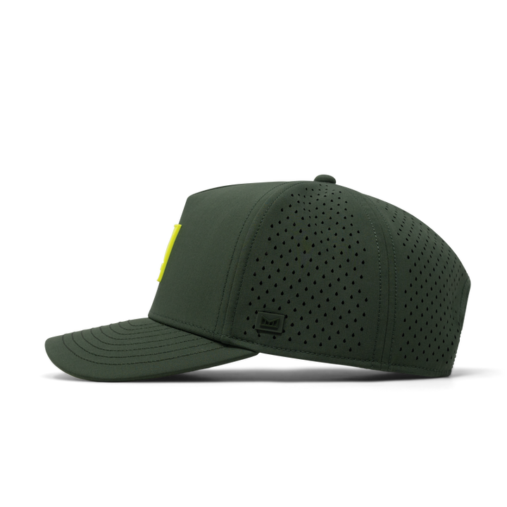 Melin Odysea Stacked Hydro Performance Snapback Hat - Khaki/Kombu Green