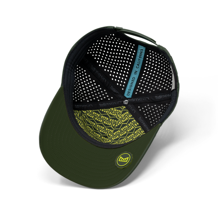 Melin Odysea Stacked Hydro Performance Snapback Hat - Khaki/Kombu Green