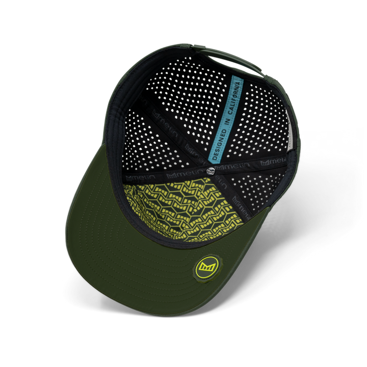 Melin Odysea Stacked Hydro Performance Snapback Hat - Khaki/Kombu Green