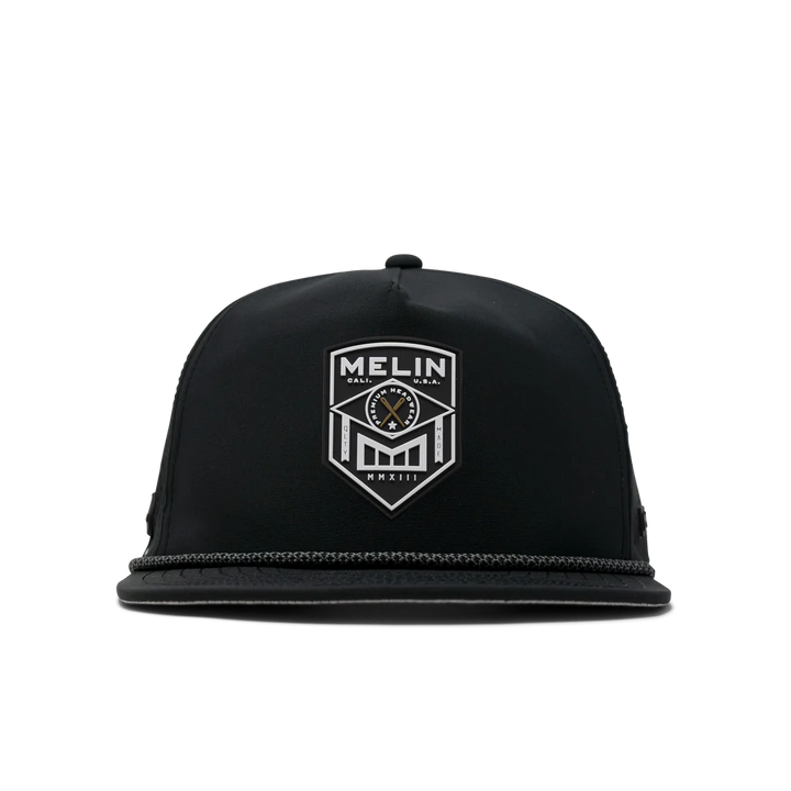Melin Hat Hydro Coronado Shield - Black - Sun Diego Boardshop