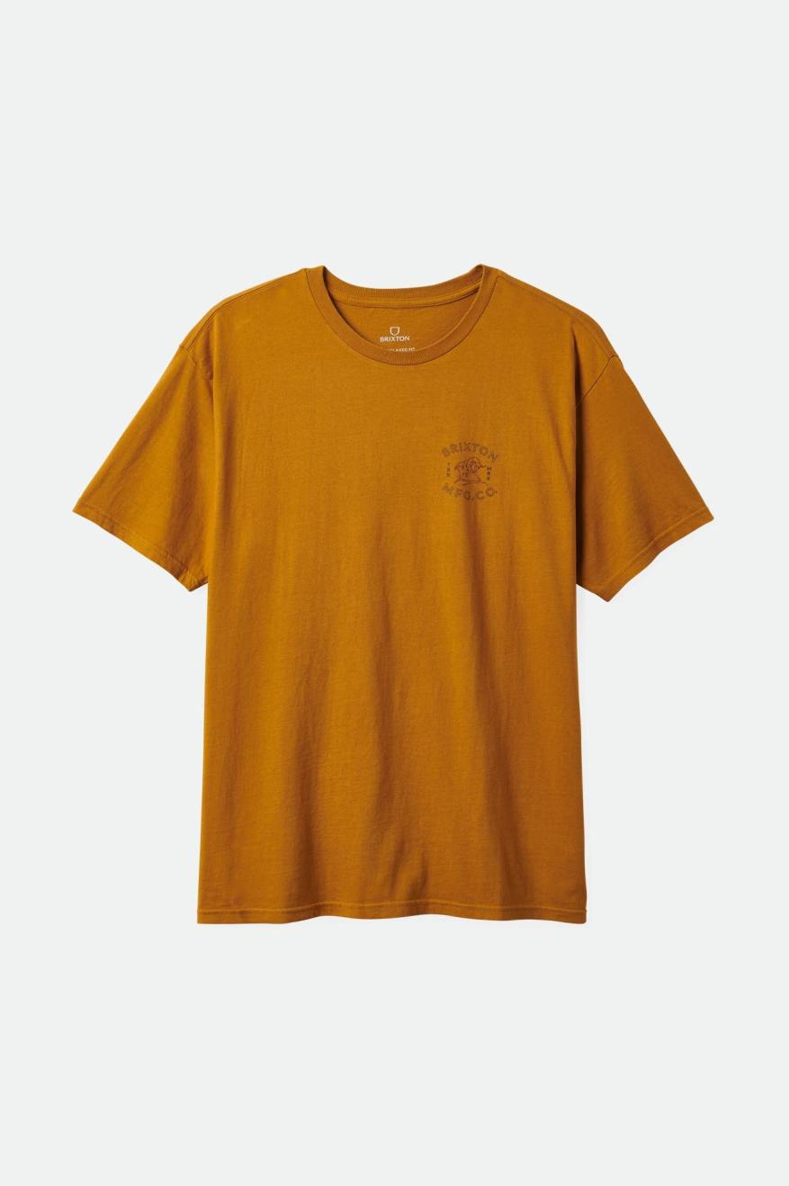 Bryden S/S Relaxed Tee - Golden Brown Classic Wash - Sun Diego Boardshop