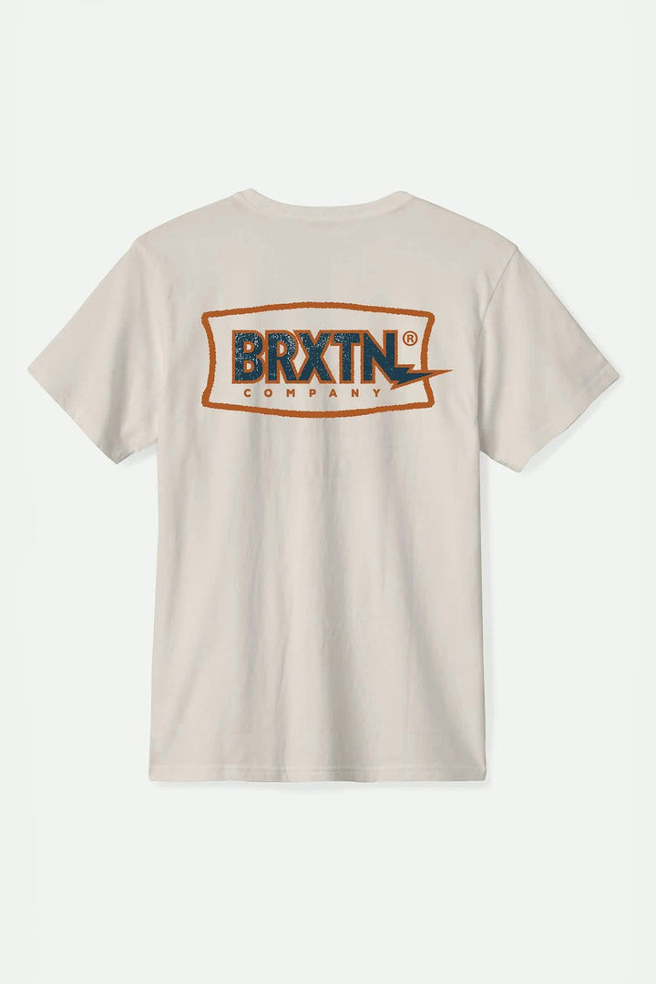 Brixton Lightning Standard T-Shirt - Cream