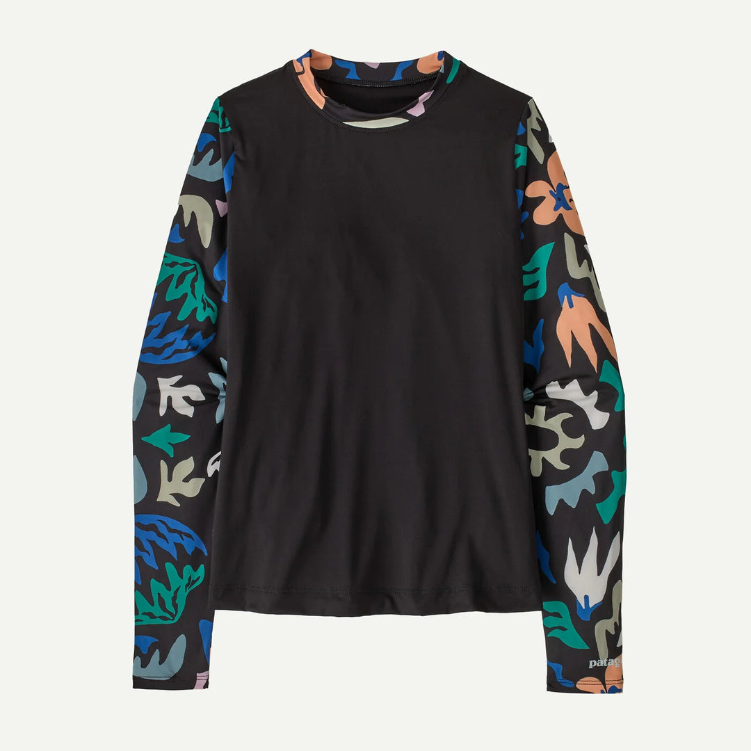 Patagonia Swell Seeker Rashguard - Kaleido Bloom: Black - Sun Diego Boardshop