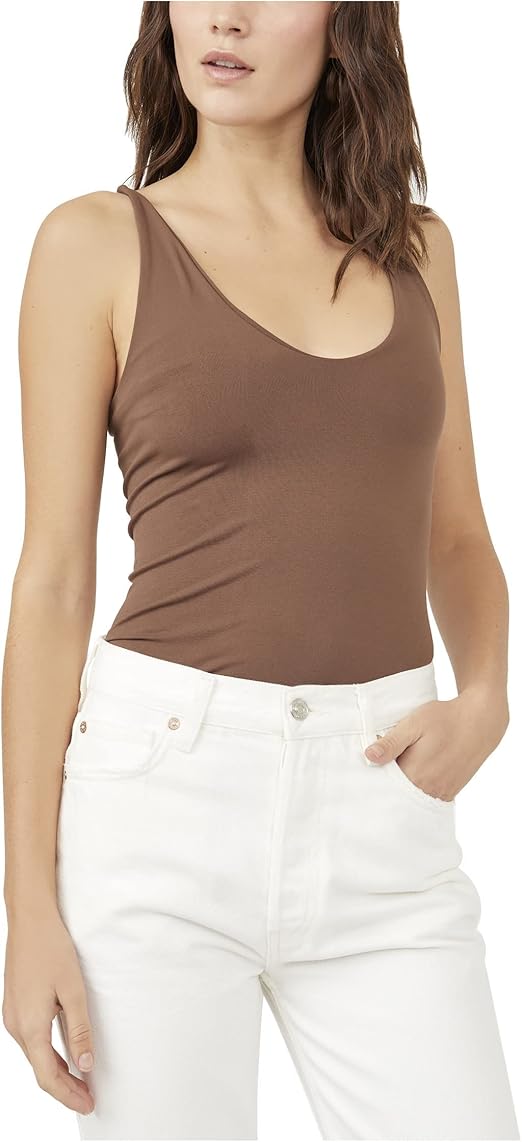 Free People Seamless V-Neck Cami - CHOCOLATE LAVA - Sun Diego Boardshop