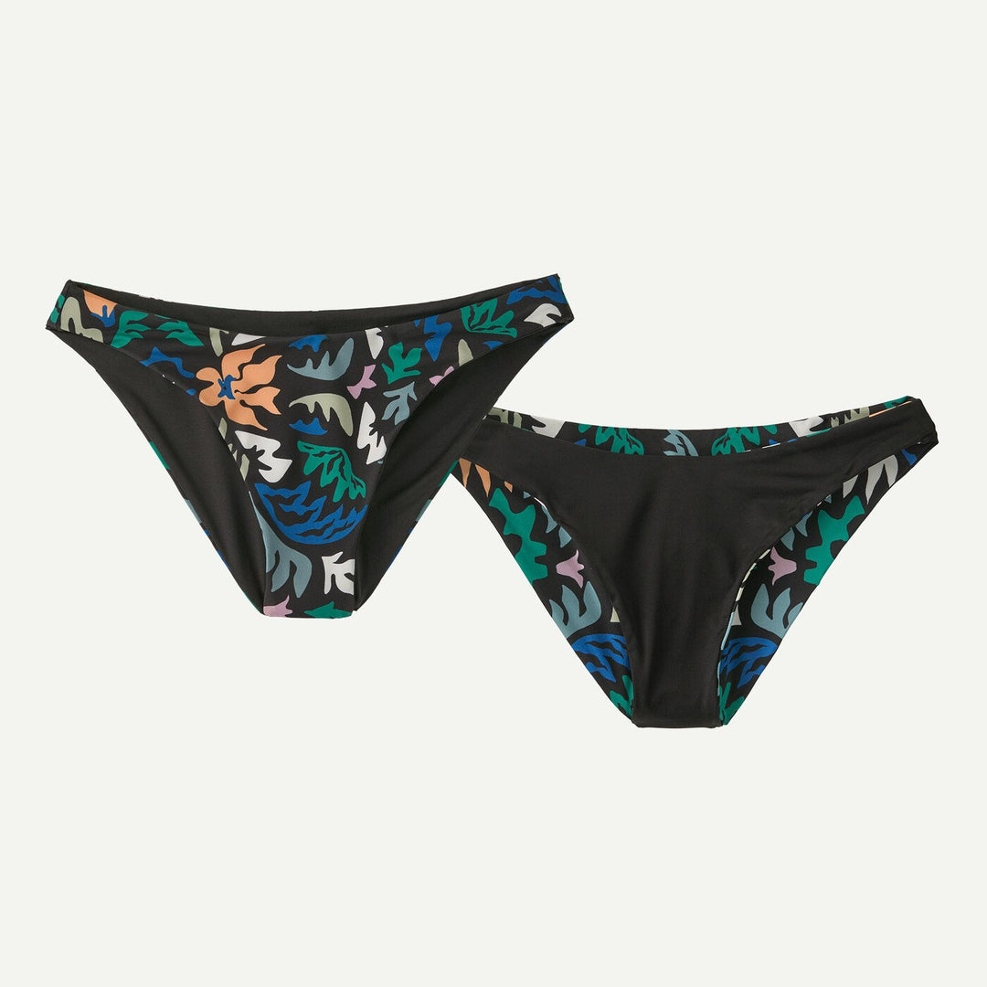 Patagonia Women's Reversible Cross Shore Bikini Bottom - Kaleido: Black - Sun Diego Boardshop