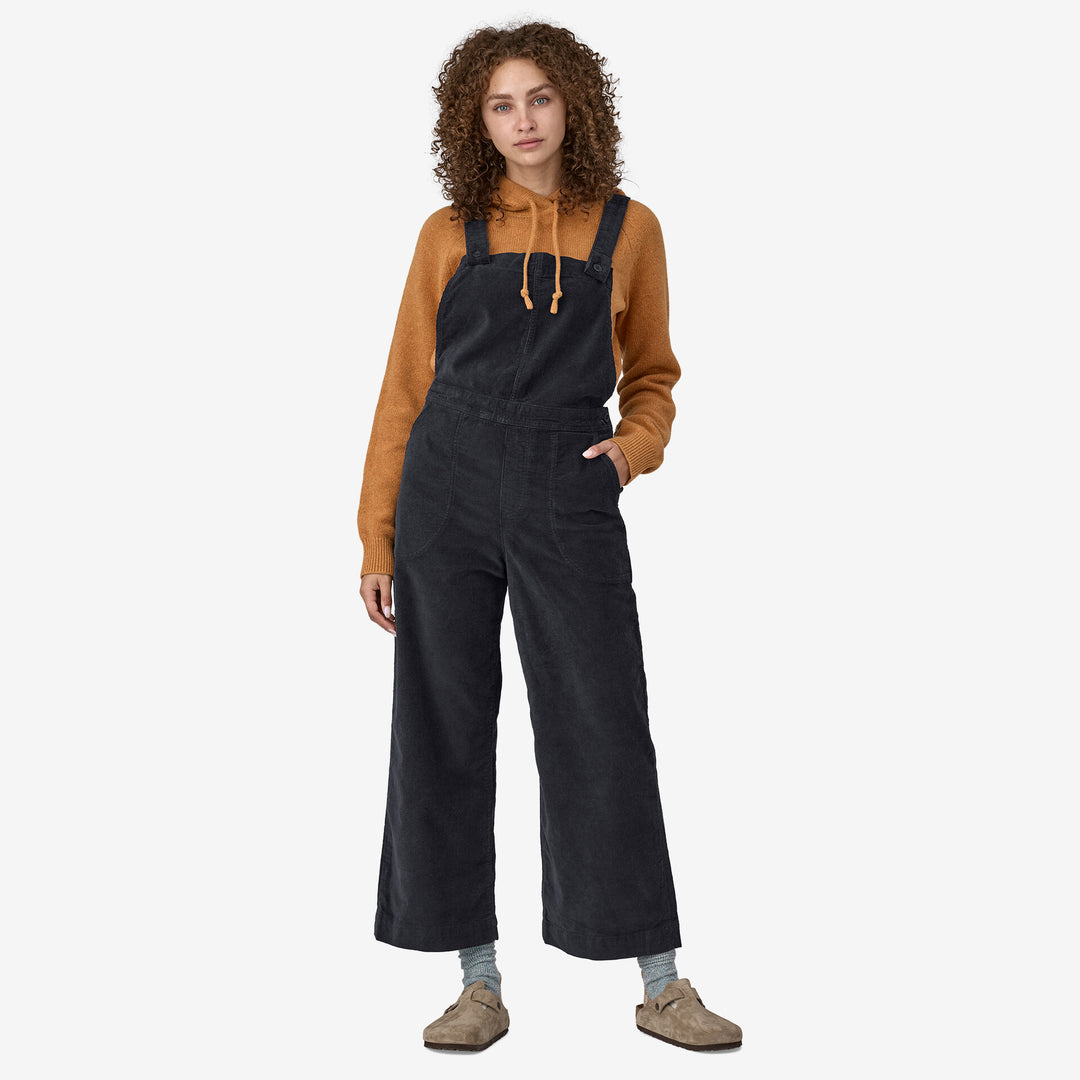 Patagonia Women's Stand Up Cropped Corduroy Overalls - PITCH BLUE - Sun Diego Boardshop