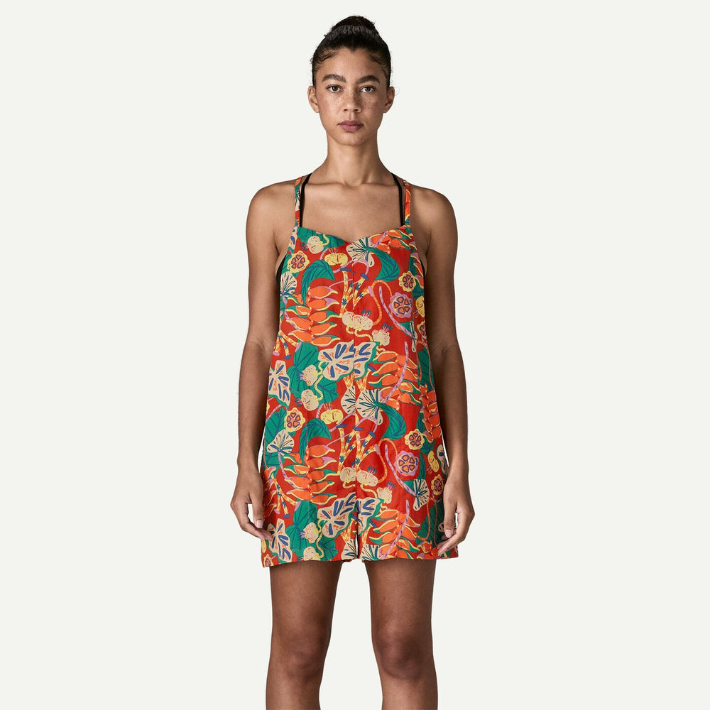 Womens Tidal Threads Romper Tropiclimb Hot Ember