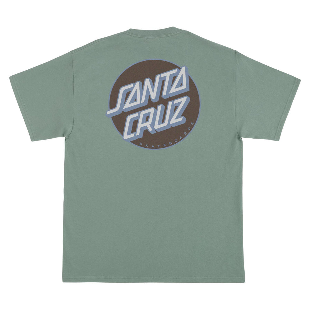 Santa Cruz Other Dot Mens T-Shirt - GREEN/BROWN - Sun Diego Boardshop