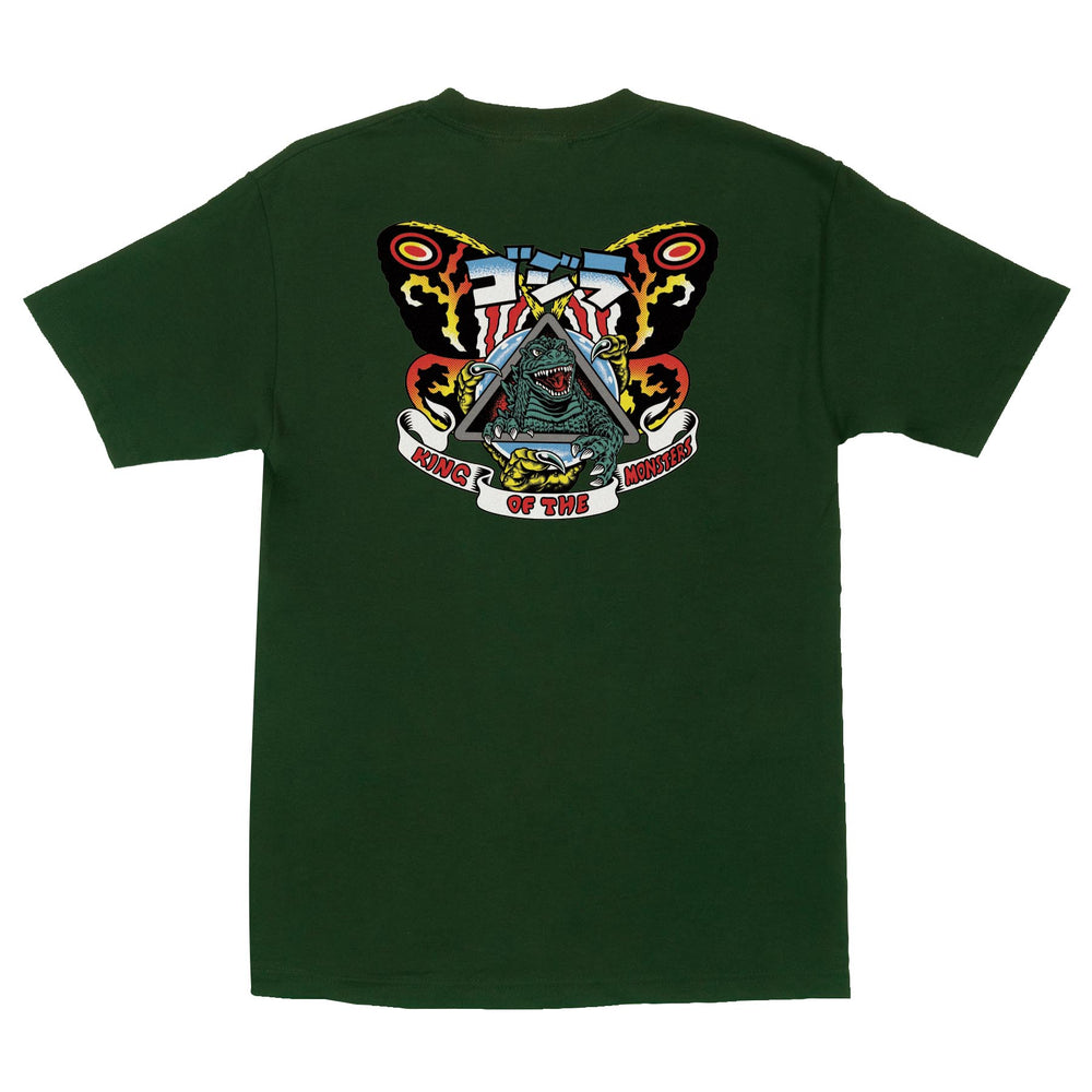 Santa Cruz Godzilla Natas Mothra Mens T-Shirt - FOREST - Sun Diego Boardshop