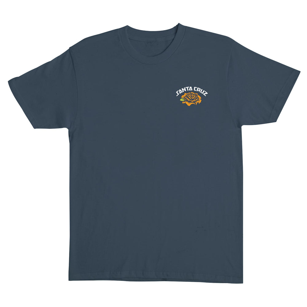 Santa Cruz Dressen Rose Solo Mens T-Shirt - STEEL BLUE - Sun Diego Boardshop