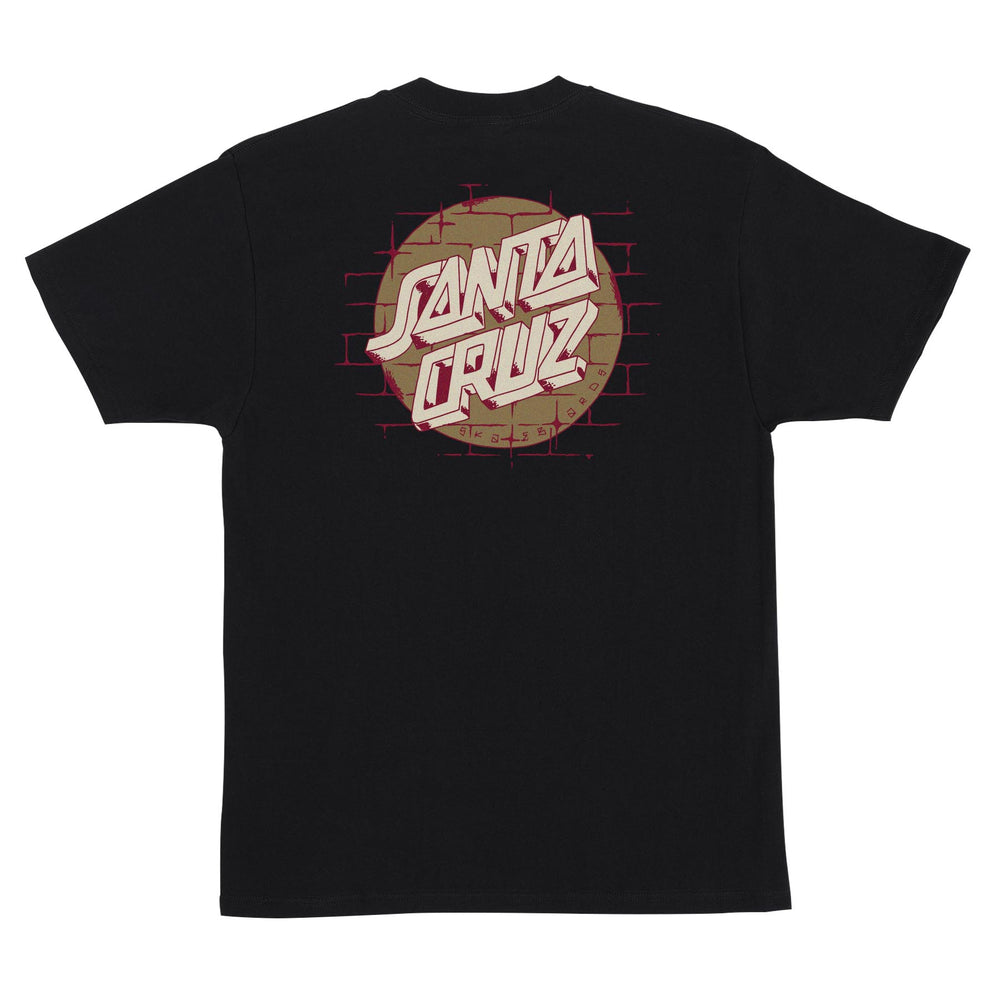 Santa Cruz Scrawl Brick Dot Mens T-Shirt - BLACK - Sun Diego Boardshop