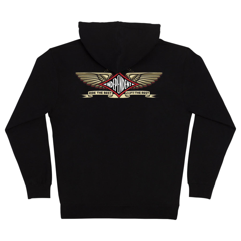 Independent RTB Pilot Zip Hoodie - BLACK - Sun Diego Boardshop