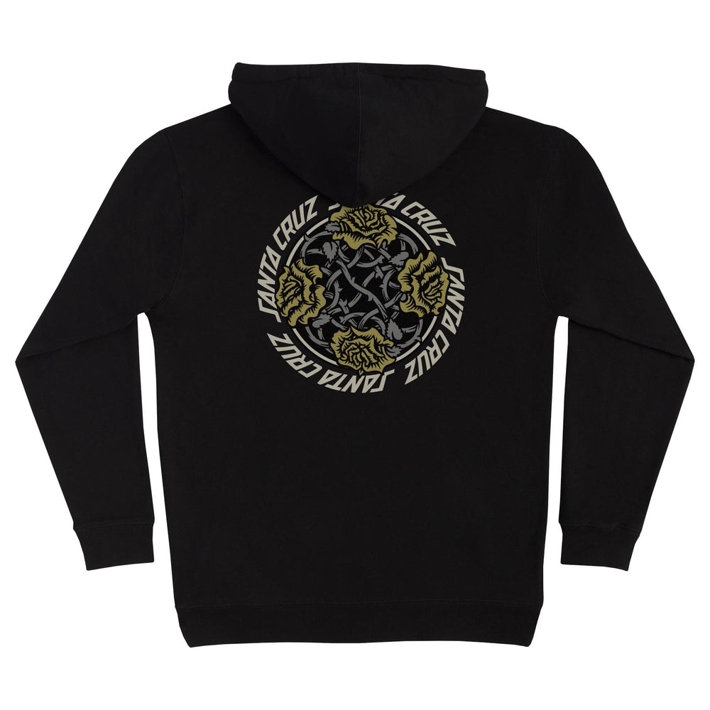 Santa Cruz Dressen Rose Solo Mens Hoodie - BLACK - Sun Diego Boardshop