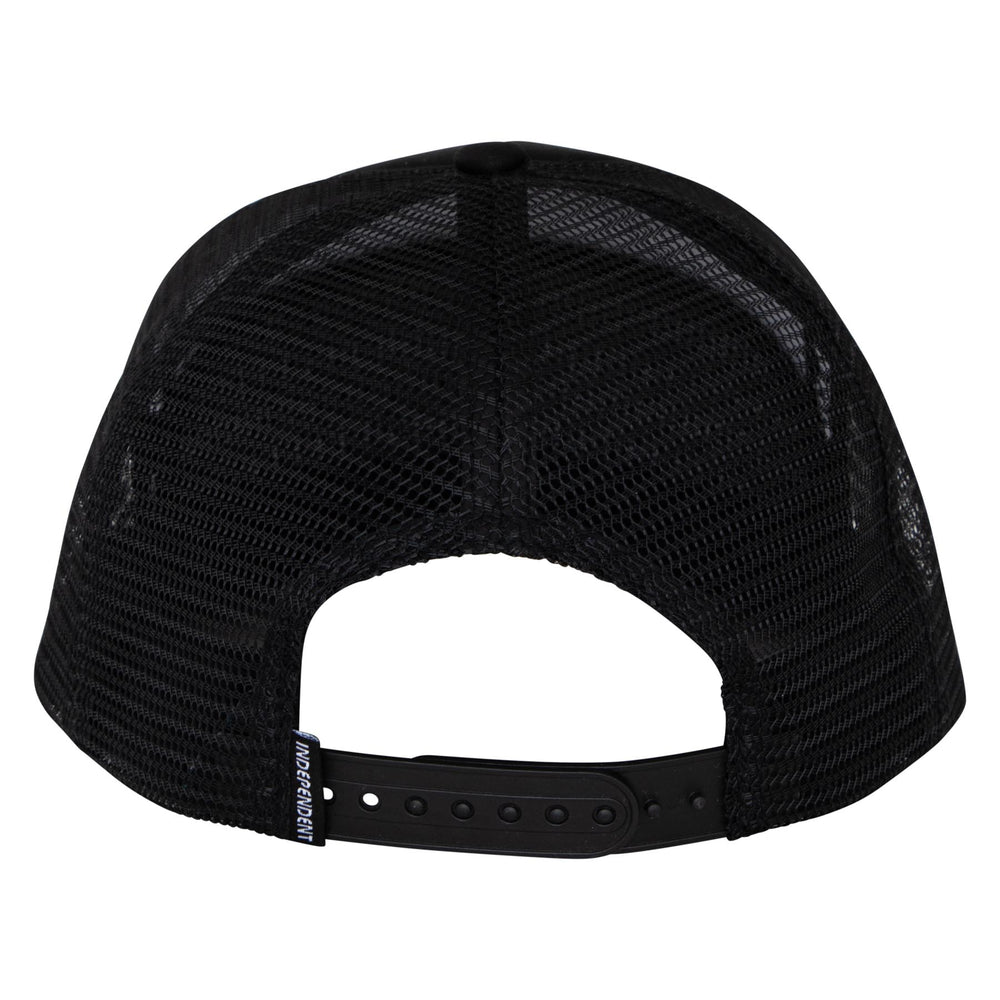 Independent Skull Span Independent Trucker Hat - BLACK - Sun Diego Boardshop