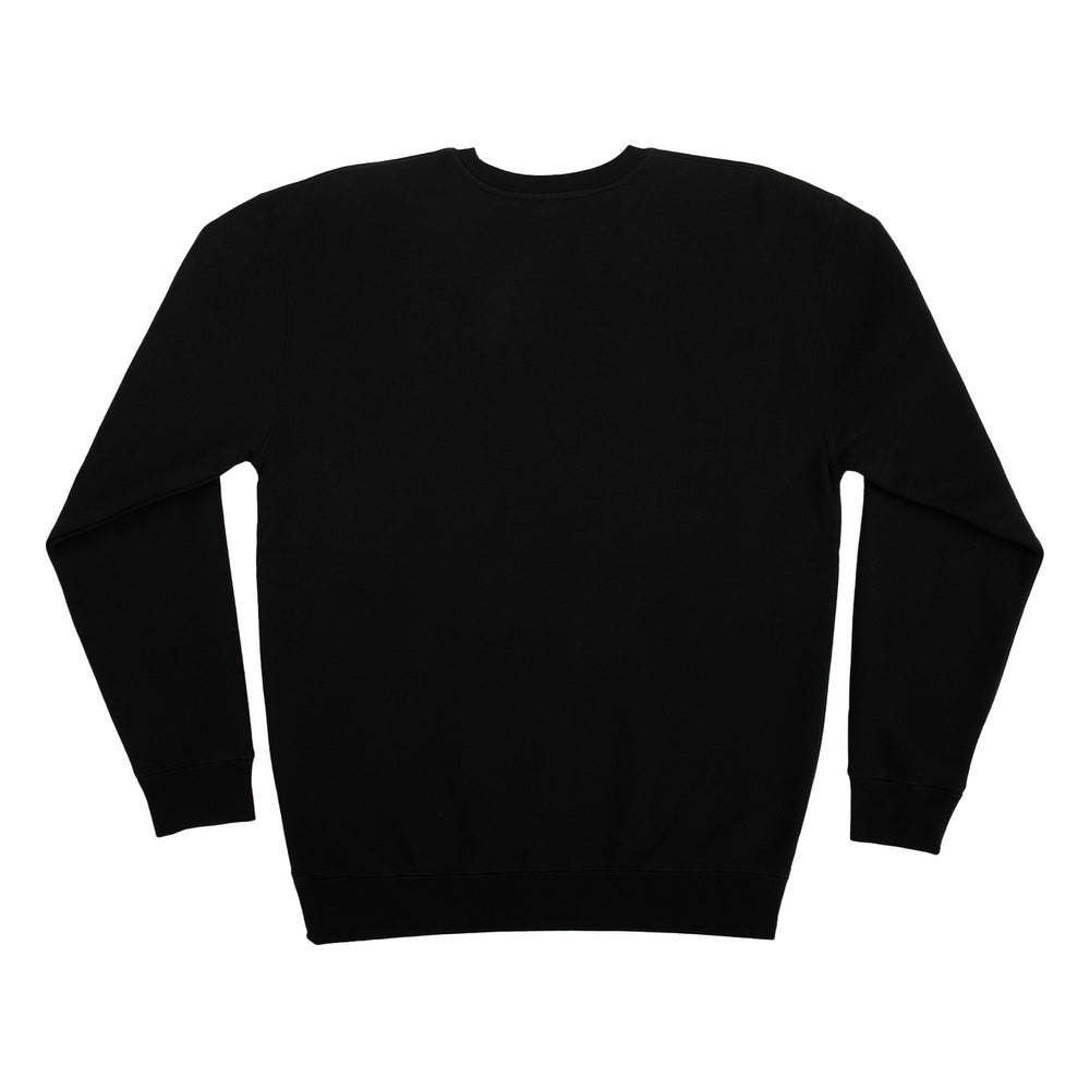 Creature Skateboards Mirror Logo Men's Creature Crew Neck Sweatshirt - BLACK - Sun Diego Boardshop