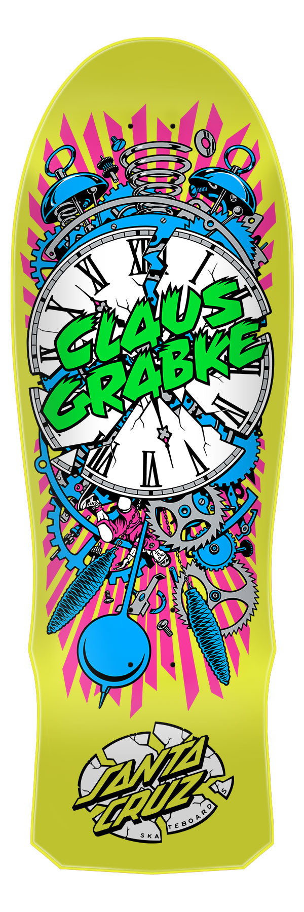 Santa Cruz 10.04in Grabke Exploding Clock Reissue Skateboard Deck - ASSORTED - Sun Diego Boardshop