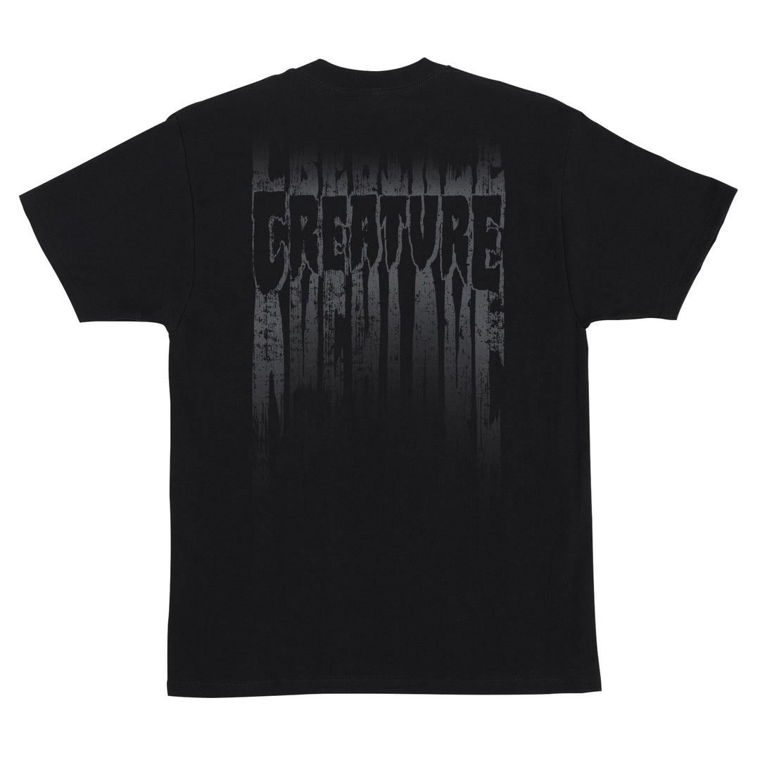 Creature Tattered Men's T-Shirt - BLACK - Sun Diego Boardshop