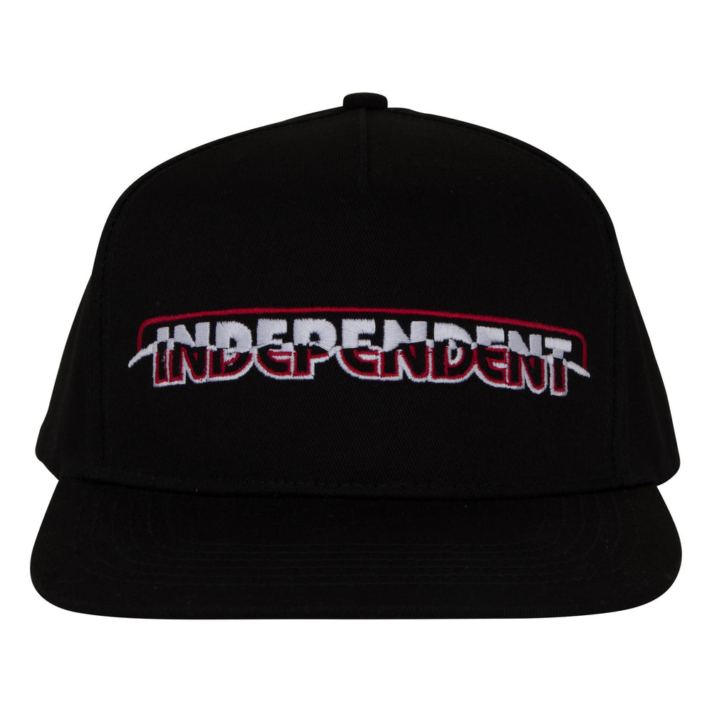 Independent Barhouse Ripped Snapback Hat - BLACK - Sun Diego Boardshop